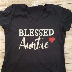 Blessed Auntie Shirt- runs small please size up